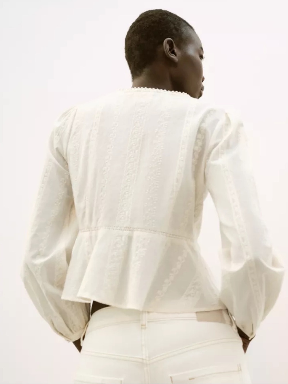 Zara NWT EMBROIDERED ROMANTIC BLOUSE 8741/253 - Picture 4 of 11